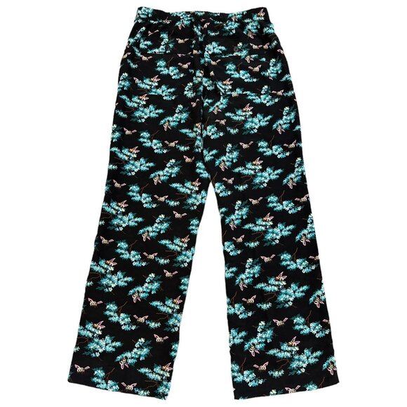 J. Crew Factory Black Floral Straight Leg Pants - Picture 4 of 12